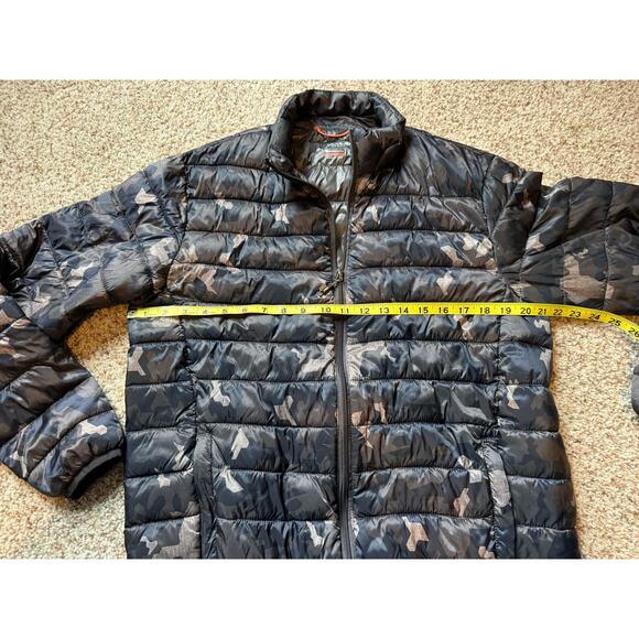 HAWKE & CO Mens puffer coat, size Medium, packable in pouch, Super light weight - Picture 5 of 14